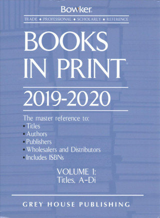 Carte Books in Print - 7 Volume Set, 2019/20 Rr Bowker