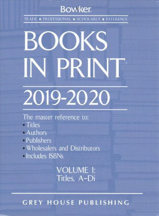 Книга Books in Print - 7 Volume Set, 2019/20 Rr Bowker