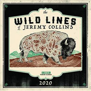 Calendar / Agendă The Wild Lines of Jeremy Collins: 2020 Wall Calendar Jeremy Collins