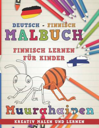 Carte Malbuch Deutsch - Finnisch I Finnisch Lernen F Nerdmedia