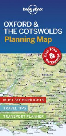 Tiskovina Lonely Planet Oxford & the Cotswolds Planning Map Lonely Planet