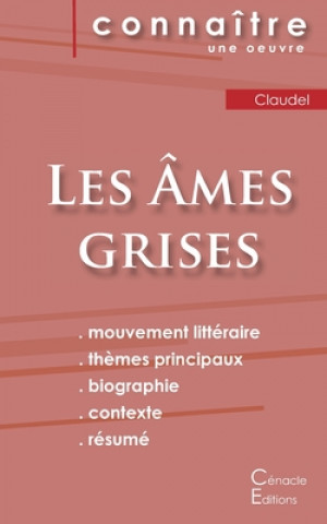 Carte Fiche de lecture Les Ames grises de Claudel (Analyse litteraire de reference et resume complet) Philippe Claudel