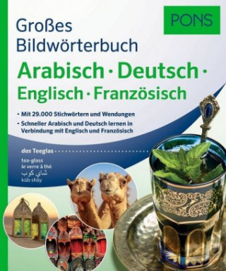 Kniha PONS Großes Bildwörterbuch Arabisch - Deutsch + Englisch und Französisch 
