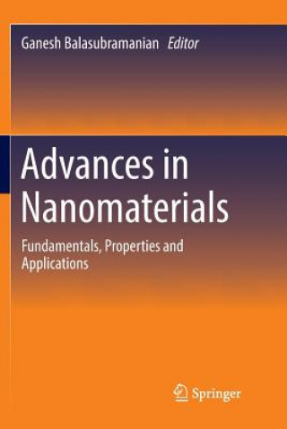 Kniha Advances in Nanomaterials GAN BALASUBRAMANIAN