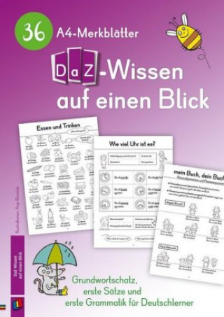 Kniha 36 A4-Merkblätter DaZ-Wissen auf einen Blick Anja Boretzki