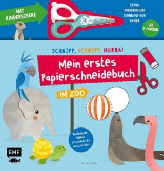 Carte Mein erstes Papierschneidebuch - Im Zoo - Mit Kinderschere 