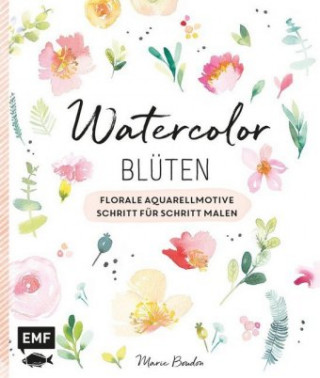 Knjiga Watercolor-Blüten Marie Boudon