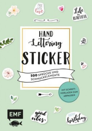 Könyv Handlettering-Sticker - 200 Sprüche und Schmuckelemente 