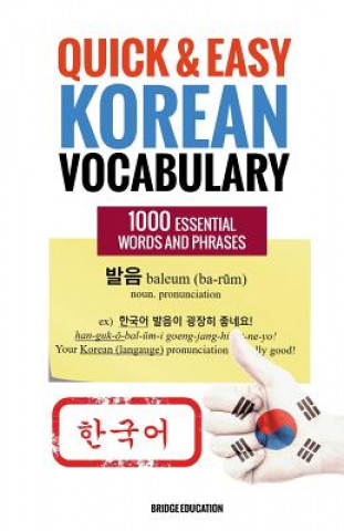 Carte Quick and Easy Korean Vocabulary Bridge Education