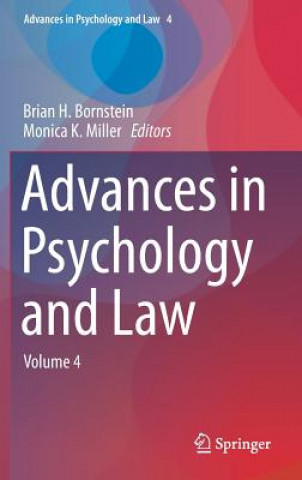 Książka Advances in Psychology and Law Brian H. Bornstein