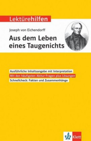 Kniha Lektürehilfen Joseph von Eichendorff, Aus dem Leben eines Taugenichts Joseph Freiherr von Eichendorff