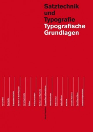 Kniha Typografische Grundlagen Martin Sommer