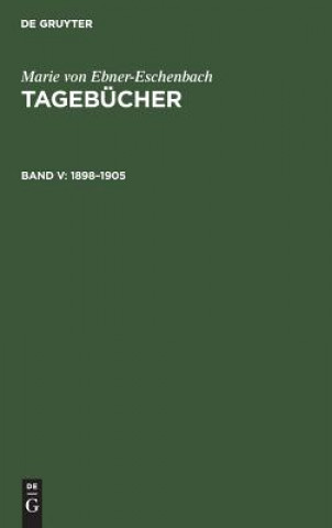 Libro 1898-1905 Marie Von Ebner-Eschenbach