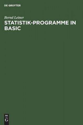 Livro Statistik-Programme in BASIC Bernd Leiner