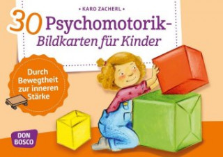 Játék 30 Psychomotorik-Bildkarten für Kinder Karo Zacherl