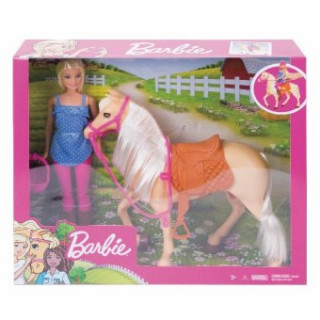 Joc / Jucărie Barbie Pferd & Puppe 