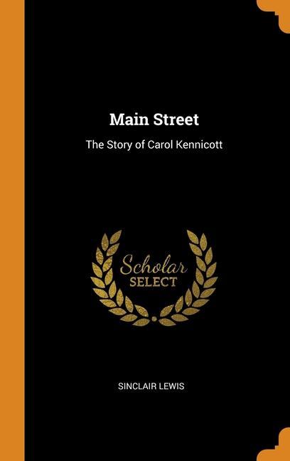 Book Main Street SINCLAIR LEWIS