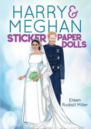 Kniha Harry & Meghan Sticker Paper Dolls Eileen Miller