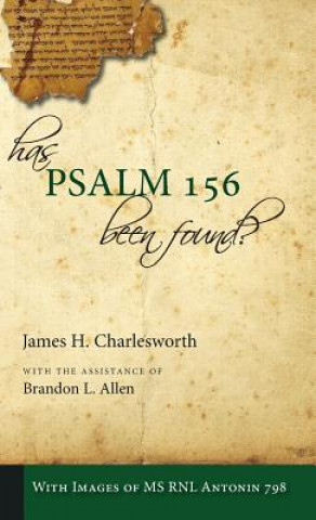 Carte Has Psalm 156 Been Found? JAMES CHARLESWORTH