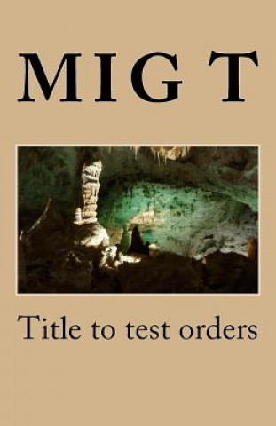 Kniha Title to test orders Mig T