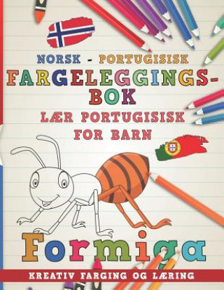 Kniha Fargeleggingsbok Norsk - Portugisisk I L Nerdmediano