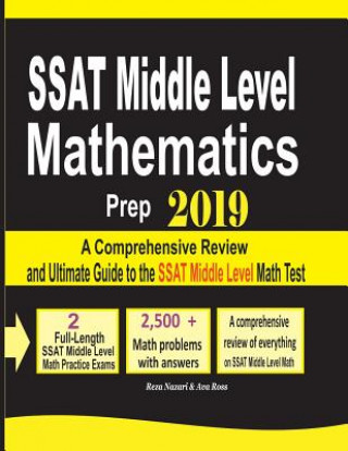 Knjiga SSAT Middle Level Mathematics Prep 2019 Reza Nazari