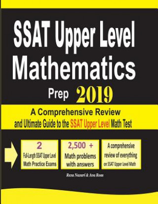 Knjiga SSAT Upper Level Mathematics Prep 2019 Reza Nazari