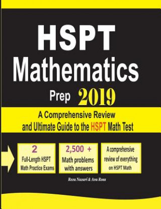 Knjiga HSPT Mathematics Prep 2019 REZA NAZARI