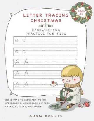 Kniha Letter Tracing Christmas Adam Harris