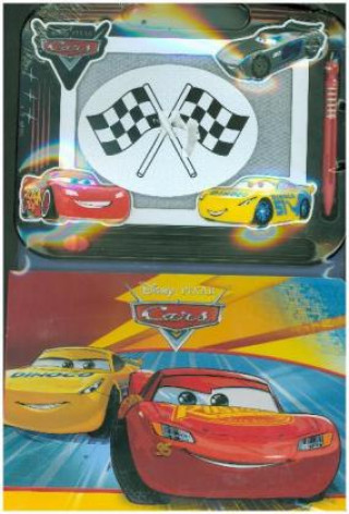 Joc / Jucărie Cars 3, Spielbuch + Zaubertafel Disney