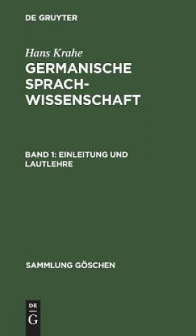Boek Einleitung und Lautlehre Hans Krahe