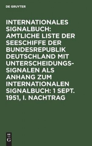 Boek 1 Sept. 1951, I. Nachtrag No Contributor