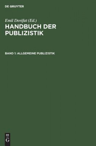 Livre Allgemeine Publizistik Emil Dovifat