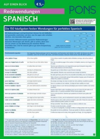 Kniha PONS Redewendungen Spanisch auf einen Blick 