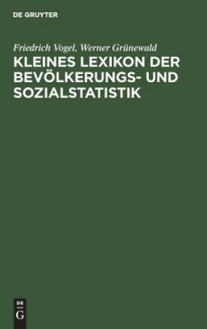 Kniha Kleines Lexikon der Bevoelkerungs- und Sozialstatistik Friedrich Vogel