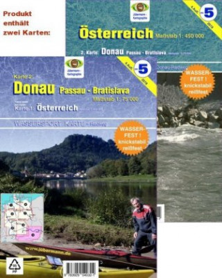 Carte Wassersport-Wanderkarte Österreich Erhard Jübermann