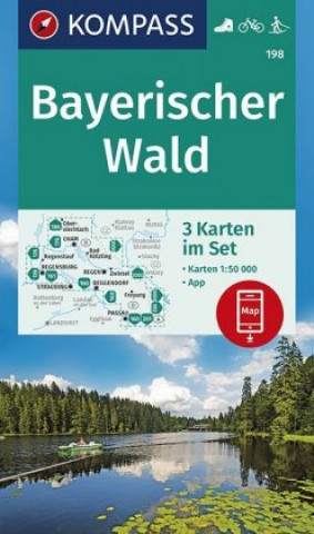 Nyomtatványok KOMPASS Wanderkarte Bayerischer Wald Kompass-Karten Gmbh
