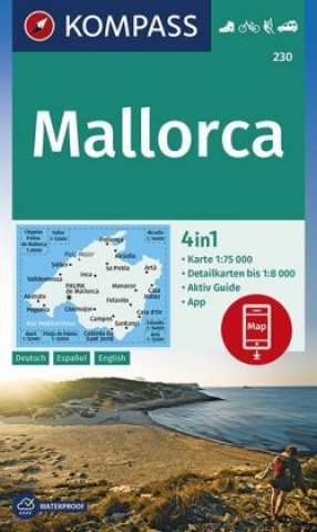 Tiskovina Mallorca 230  NKOM 1:75T Kompass-Karten Gmbh