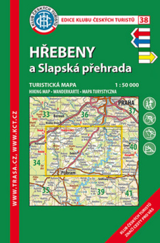 Materiale tipărite KČT 38 Hřebeny a Slapská přehrada 1:50 000 