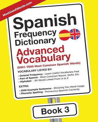 Book Spanish Frequency Dictionary - Advanced Vocabulary MOSTUSEDWORDS