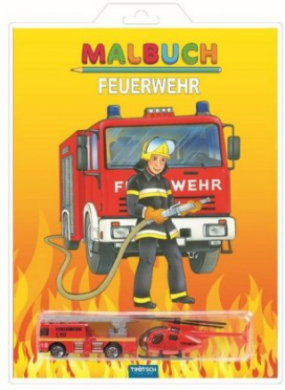 Carte Malbuch Feuerwehr, m. 2 Spielzeugen 