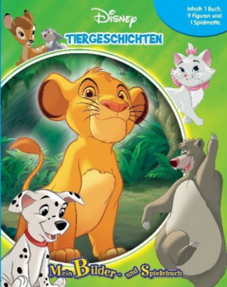 Joc / Jucărie Disney Tiergeschichten, Spielbuch + Spielfiguren + Spielmatte Disney