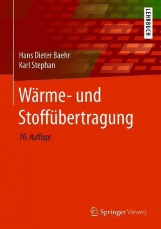 Kniha Warme- und Stoffubertragung Hans Dieter Baehr