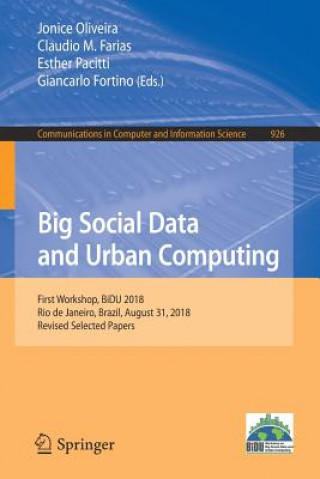 Βιβλίο Big Social Data and Urban Computing Jonice Oliveira