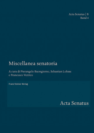 Buch Miscellanea senatoria Pierangelo Buongiorno