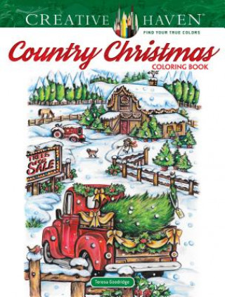 Carte Creative Haven Country Christmas Coloring Book Teresa Goodridge