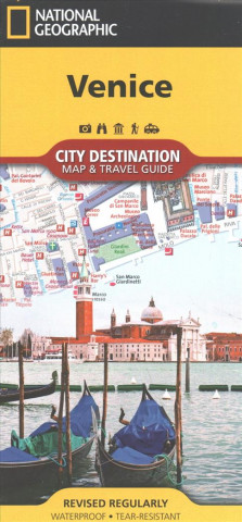 Nyomtatványok National Geographic City Destination Map Venice National Geographic Maps