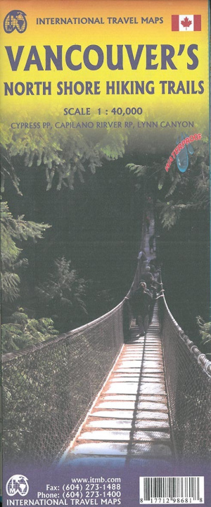 Tiskani izdelki International Travel Map ITM Vancouver Northshore 