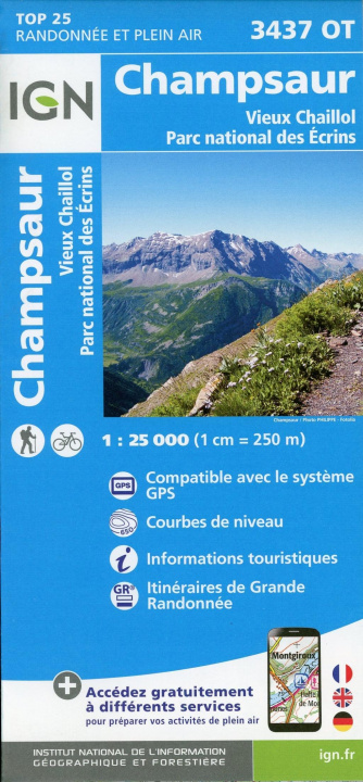 Nyomtatványok 3437OT Champsaur Vieux Chaillol Parc National des Ecrins 