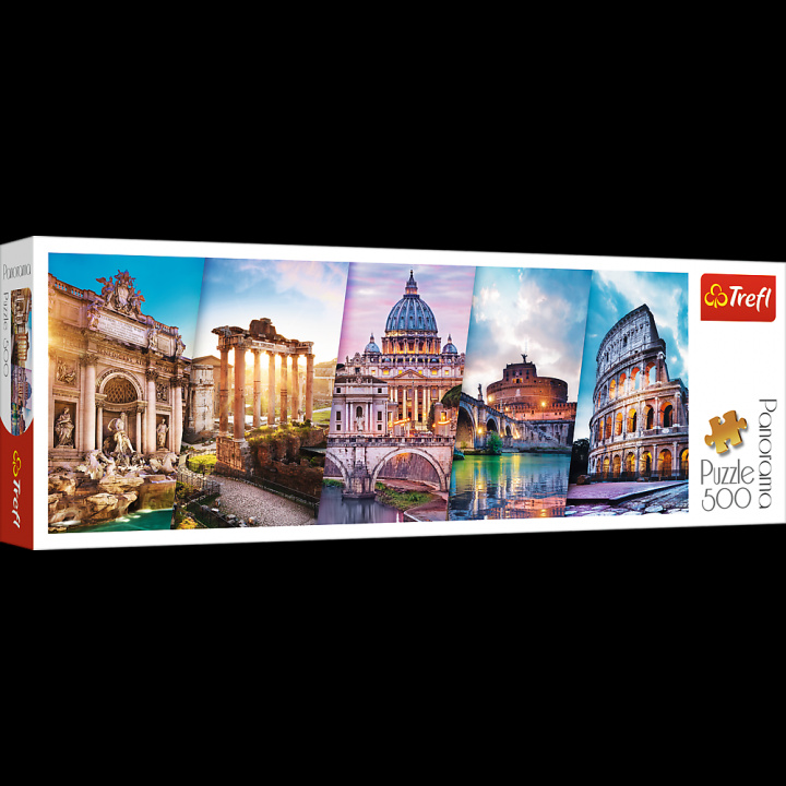 Gra/Zabawka Panoramatické puzzle Cestování po Itálii 500 dílků 
